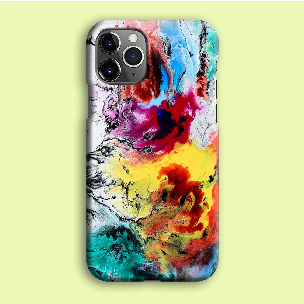 Art Abstract Painting Multicolor iPhone 12 Pro Max Case-Plastic / Full Wrap (3D Case)-Xtracase