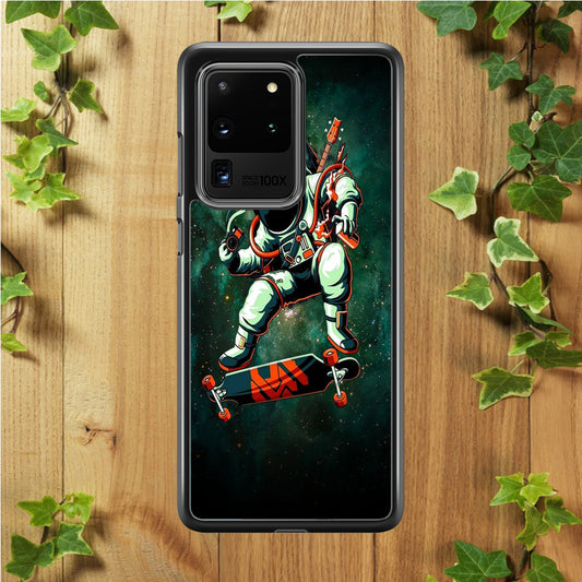Astronaut Play Skateboard Samsung Galaxy S20 Ultra Case
