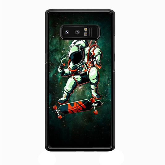 Astronaut Play Skateboard Samsung Galaxy Note 8 Case-Plastic / Full Wrap (3D Case)-Xtracase