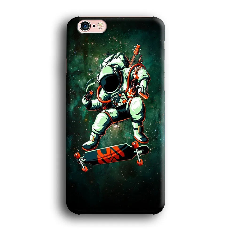 Astronaut Play Skateboard iPhone 6 | 6s Case-Plastic / Full Wrap (3D Case)-Xtracase