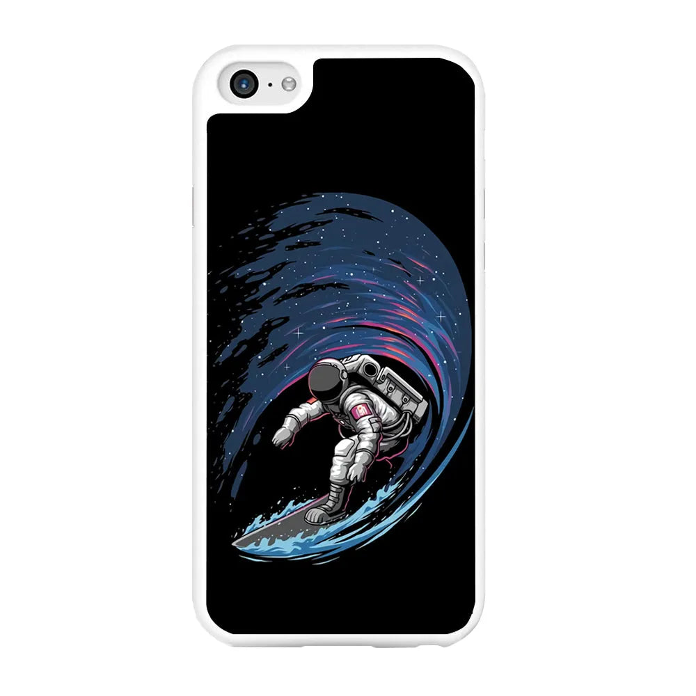 Astronaut Surfing The Sky iPhone 6 | 6s Case-Rubber / White (2D Case)-Xtracase
