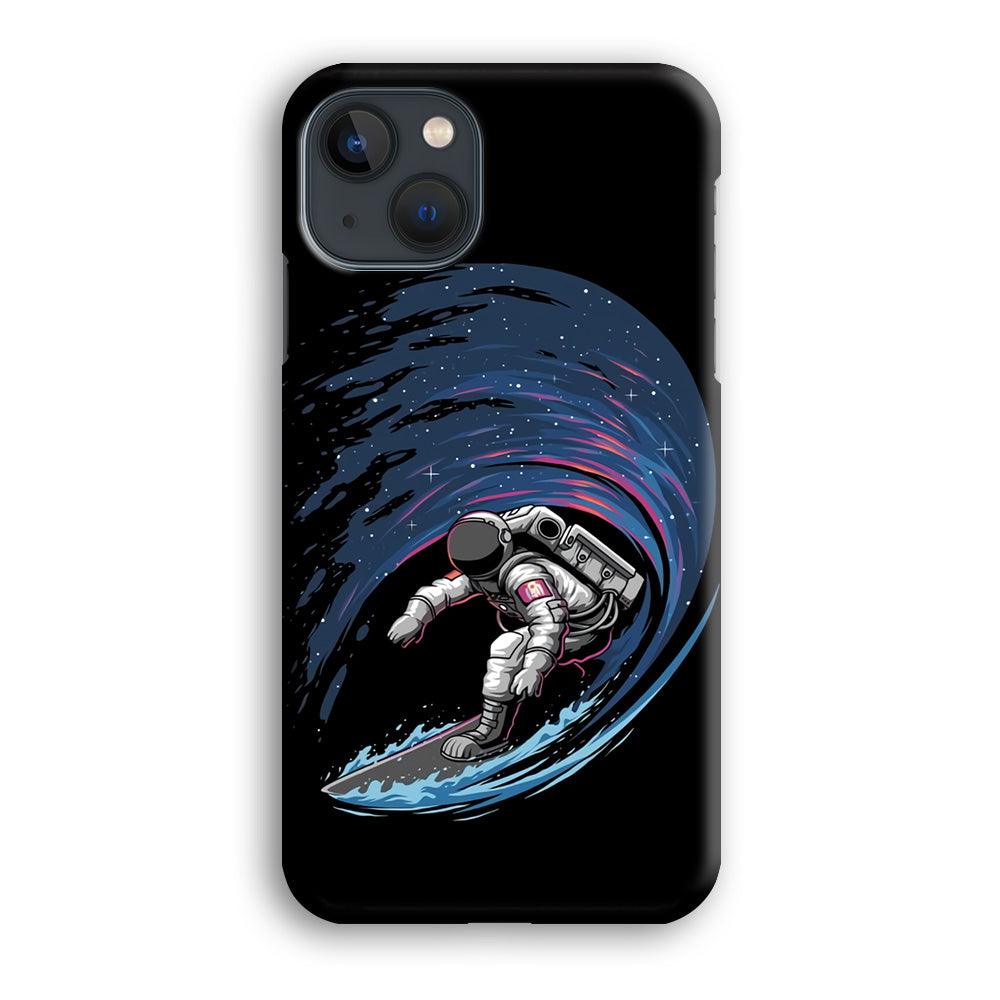 Astronaut Surfing The Sky iPhone 13 Mini Case-Plastic / Full Wrap (3D Case)-Xtracase