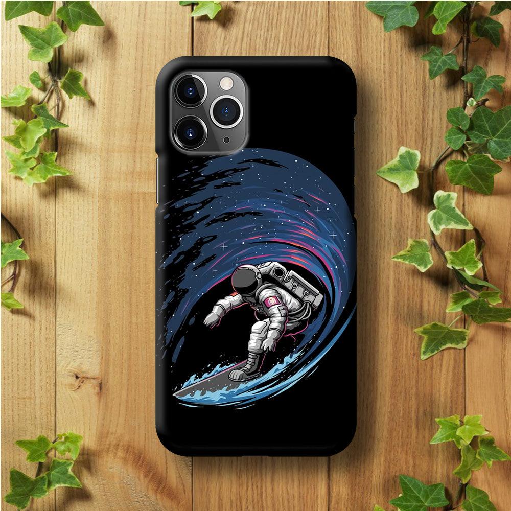 Astronaut Surfing The Sky iPhone 11 Pro Case-Plastic / Full Wrap (3D Case)-Xtracase