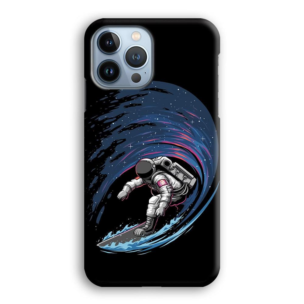 Astronaut Surfing The Sky iPhone 13 Pro Case-Plastic / Full Wrap (3D Case)-Xtracase