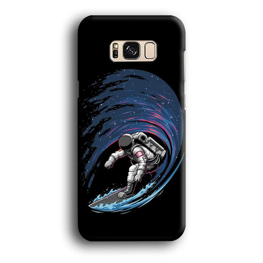 Astronaut Surfing The Sky Samsung Galaxy S8 Case-Plastic / Full Wrap (3D Case)-Xtracase