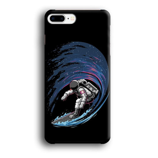 Astronaut Surfing The Sky iPhone 8 Plus Case-Plastic / Full Wrap (3D Case)-Xtracase