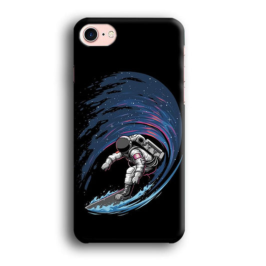 Astronaut Surfing The Sky iPhone 8 Case-Plastic / Full Wrap (3D Case)-Xtracase