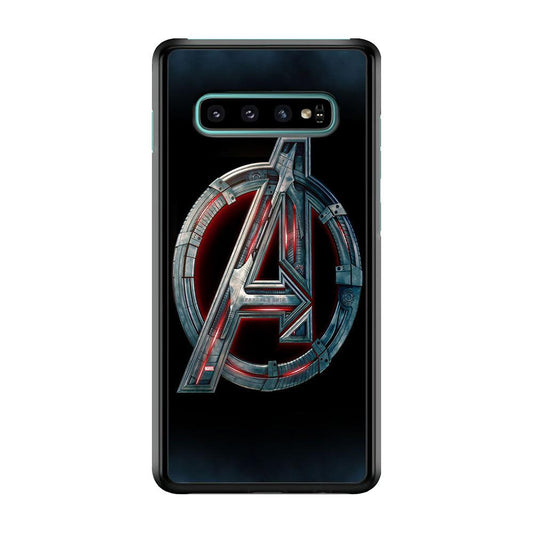 Avenger Logo Samsung Galaxy S10 Case-Plastic / Full Wrap (3D Case)-Xtracase