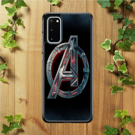 Avenger Logo Samsung Galaxy S20 Case-Rubber / Black (2D Case)-Xtracase