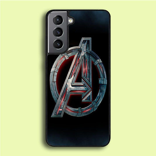 Avenger Logo Samsung Galaxy S21 Case-Rubber / White (2D Case)-Xtracase