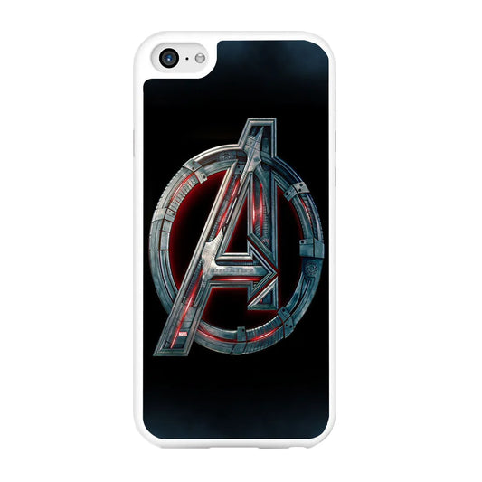 Avenger Logo iPhone 6 | 6s Case-Rubber / White (2D Case)-Xtracase