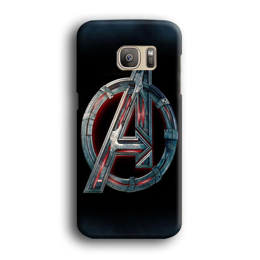 Avenger Logo Samsung Galaxy S7 Case-Plastic / Full Wrap (3D Case)-Xtracase