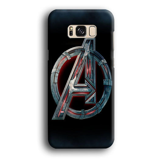 Avenger Logo Samsung Galaxy S8 Case-Plastic / Full Wrap (3D Case)-Xtracase
