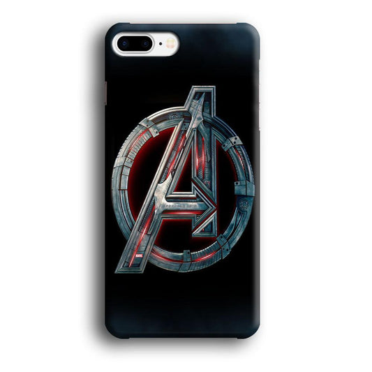 Avenger Logo iPhone 8 Plus Case-Plastic / Full Wrap (3D Case)-Xtracase