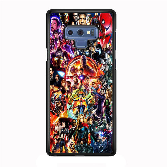 Avengers All Characters Samsung Galaxy Note 9 Case-Rubber / White (2D Case)-Xtracase