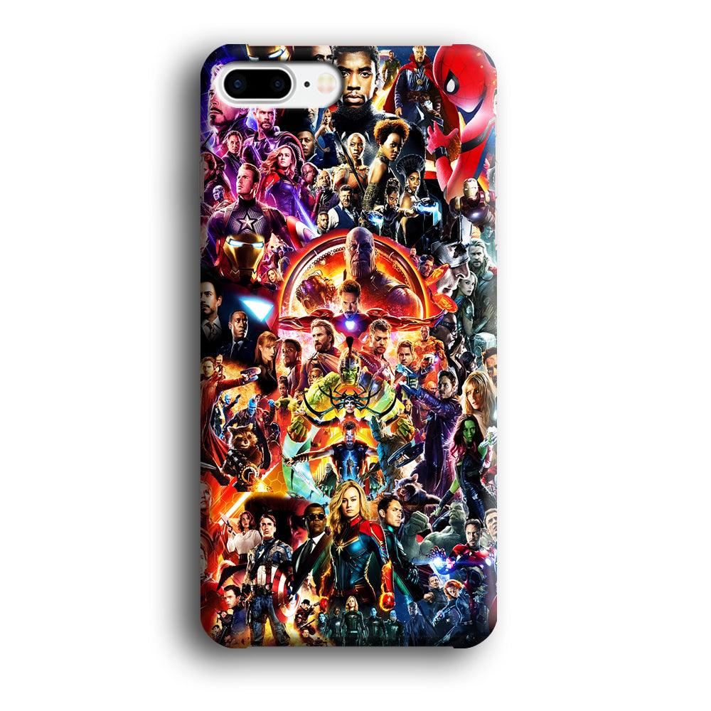 Avengers All Characters iPhone 8 Plus Case-Plastic / Full Wrap (3D Case)-Xtracase