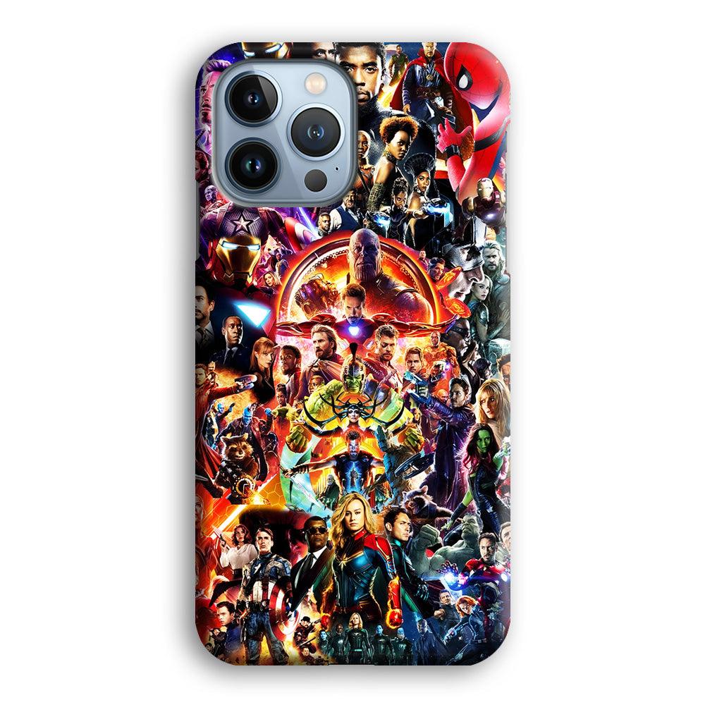 Avengers All Characters iPhone 13 Pro Case-Plastic / Full Wrap (3D Case)-Xtracase