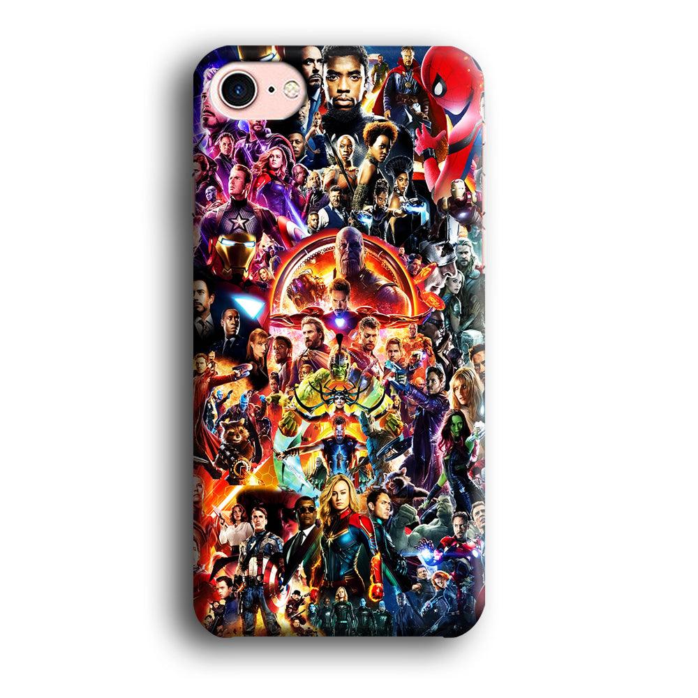 Avengers All Characters iPhone SE 2020 Case-Plastic / Full Wrap (3D Case)-Xtracase
