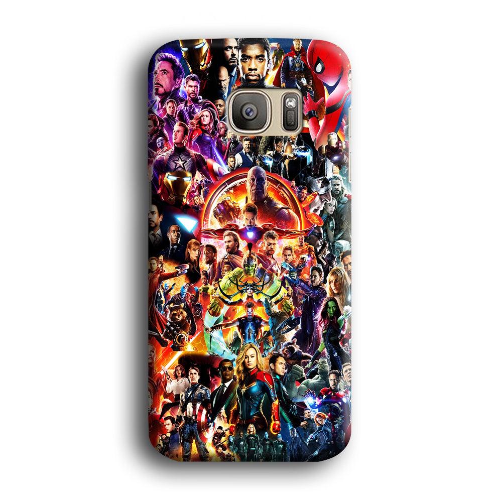 Avengers All Characters Samsung Galaxy S7 Edge Case-Plastic / Full Wrap (3D Case)-Xtracase