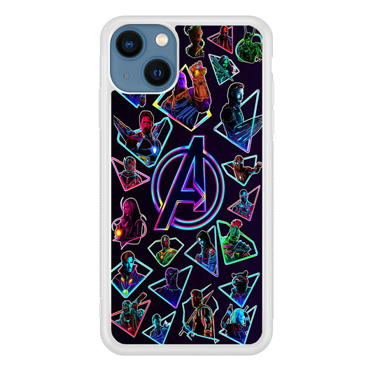 Avengers Characters Purple iPhone 13 Case