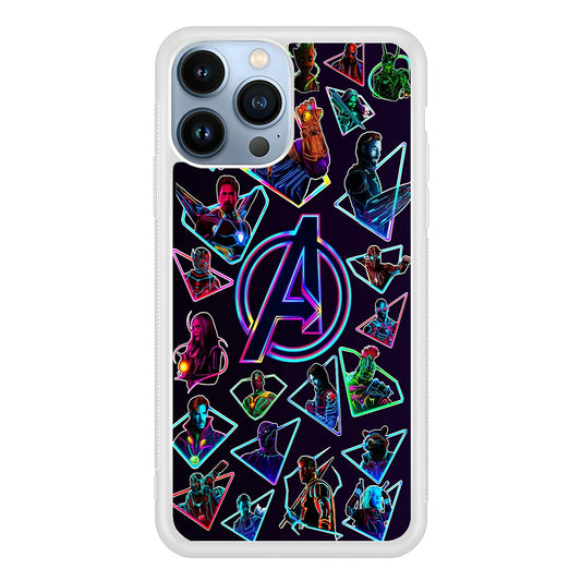 Avengers Characters Purple iPhone 13 Pro Case