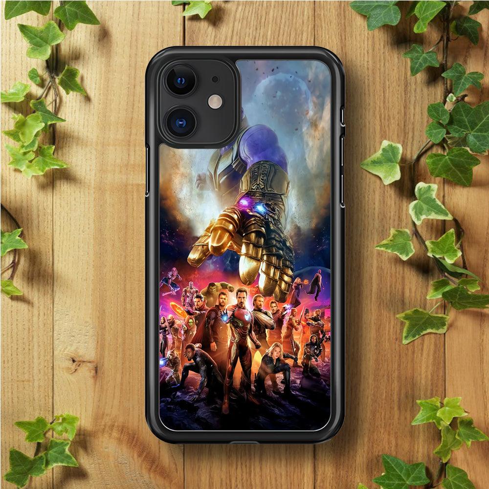 Avengers End Game 002 iPhone 11 Case-Rubber / Black (2D Case)-Xtracase