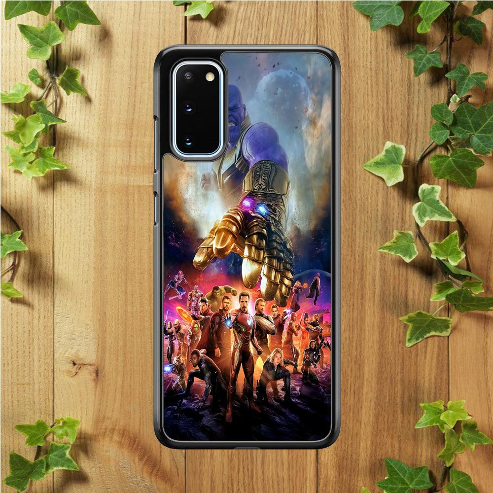 Avengers End Game 002 Samsung Galaxy S20 Case-Rubber / White (2D Case)-Xtracase