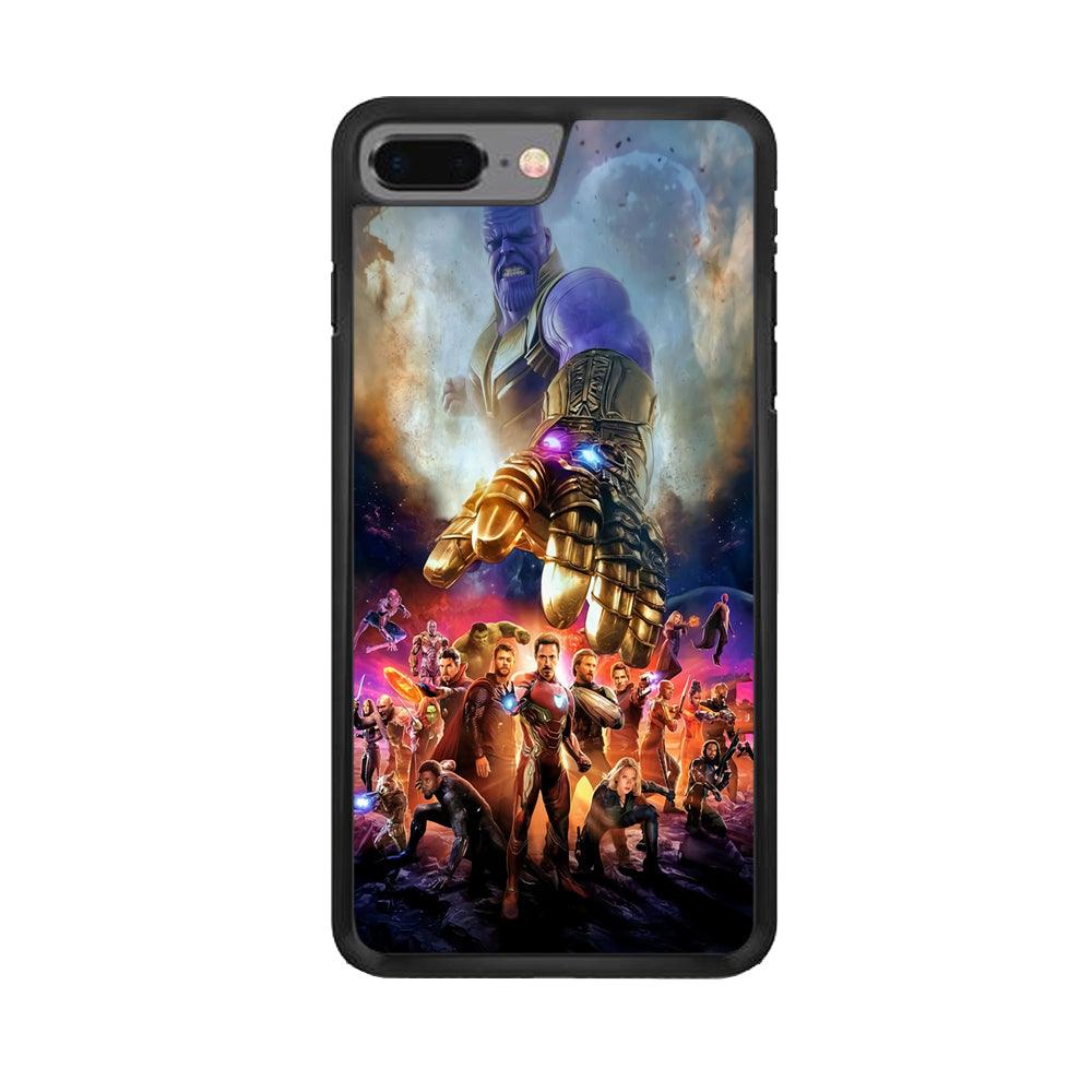 Avengers End Game 002 iPhone 8 Plus Case-Rubber / Black (2D Case)-Xtracase