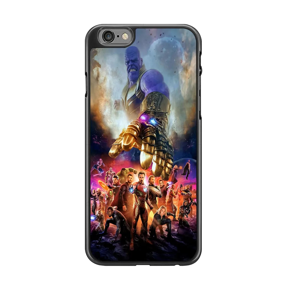 Avengers End Game 002 iPhone 6 Plus | 6s Plus Case-Rubber / Black (2D Case)-Xtracase