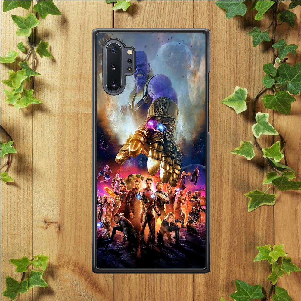 Avengers End Game 002 Samsung Galaxy Note 10 Plus Case-Rubber / Black (2D Case)-Xtracase