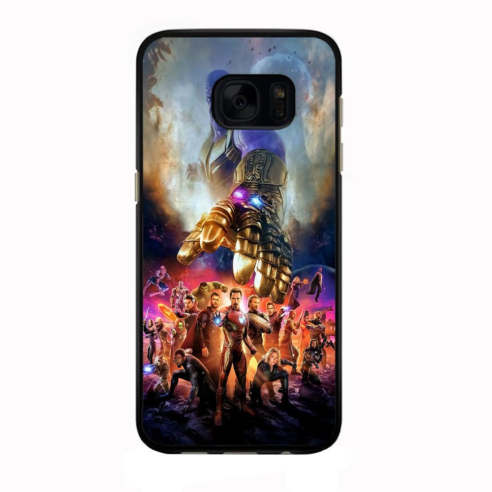 Avengers End Game 002 Samsung Galaxy S7 Edge Case-Rubber / Black (2D Case)-Xtracase