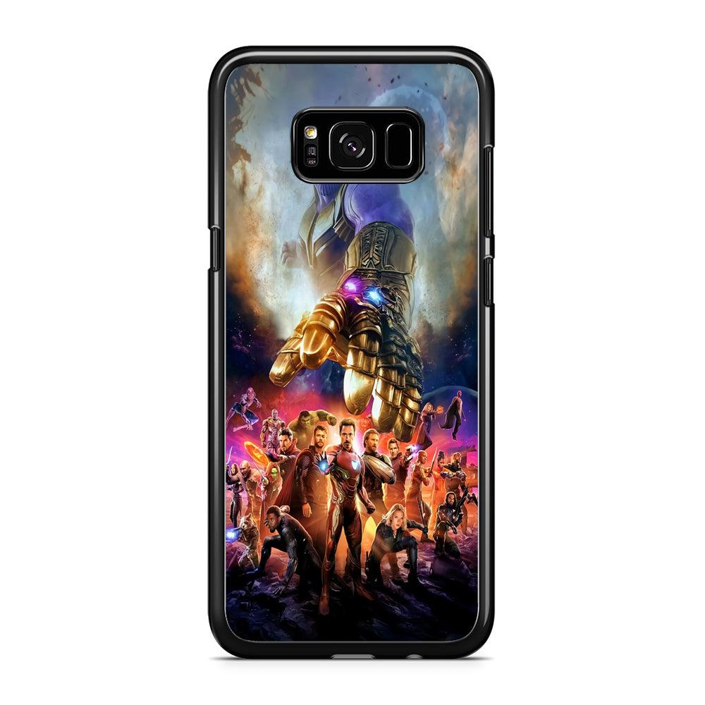 Avengers End Game 002 Samsung Galaxy S8 Case-Rubber / Black (2D Case)-Xtracase