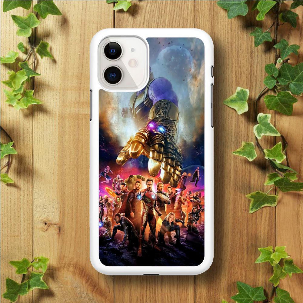 Avengers End Game 002 iPhone 11 Case-Rubber / White (2D Case)-Xtracase