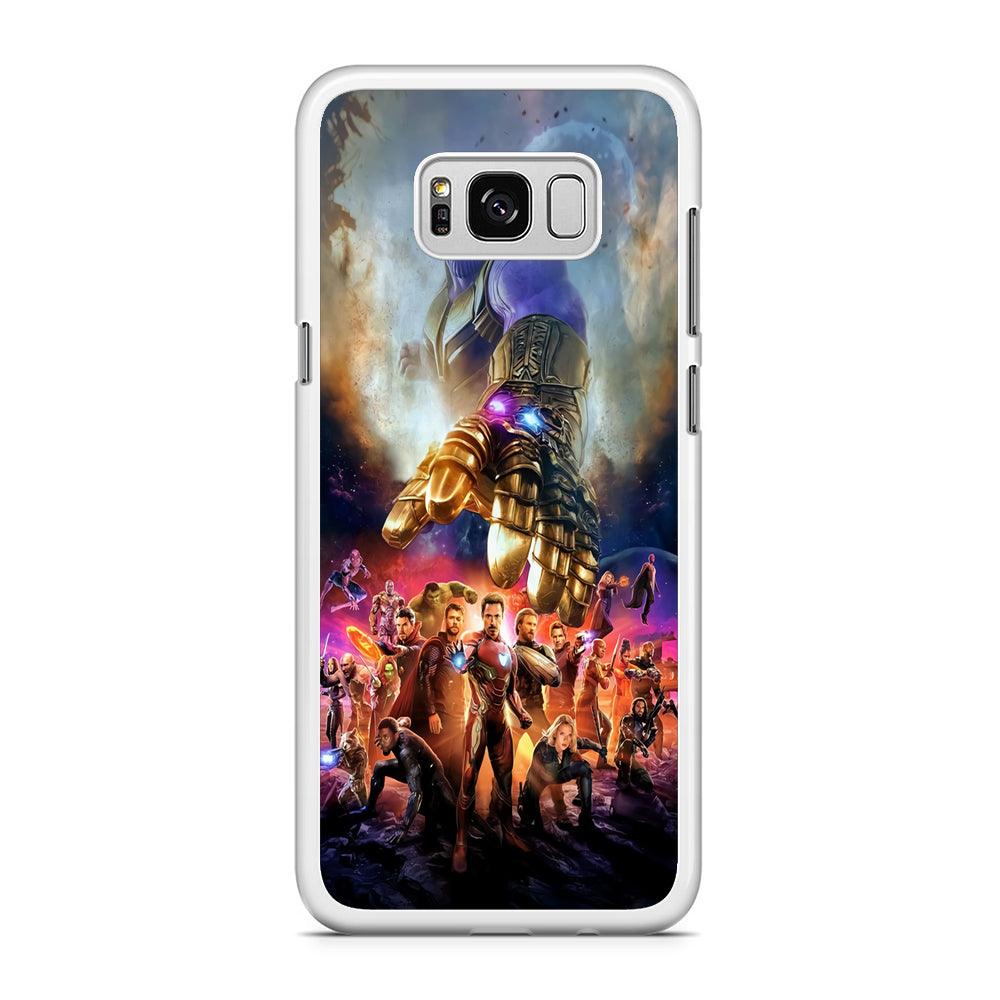 Avengers End Game 002 Samsung Galaxy S8 Case-Rubber / White (2D Case)-Xtracase