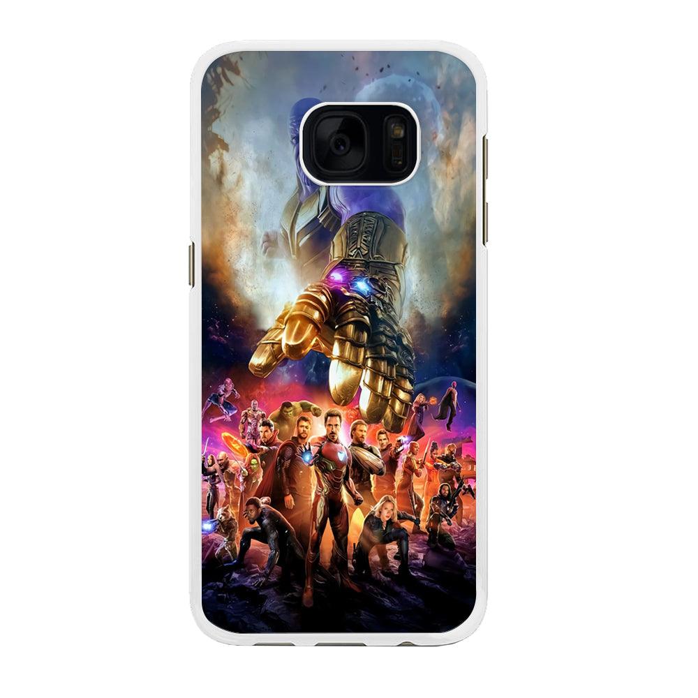 Avengers End Game 002 Samsung Galaxy S7 Edge Case-Rubber / White (2D Case)-Xtracase