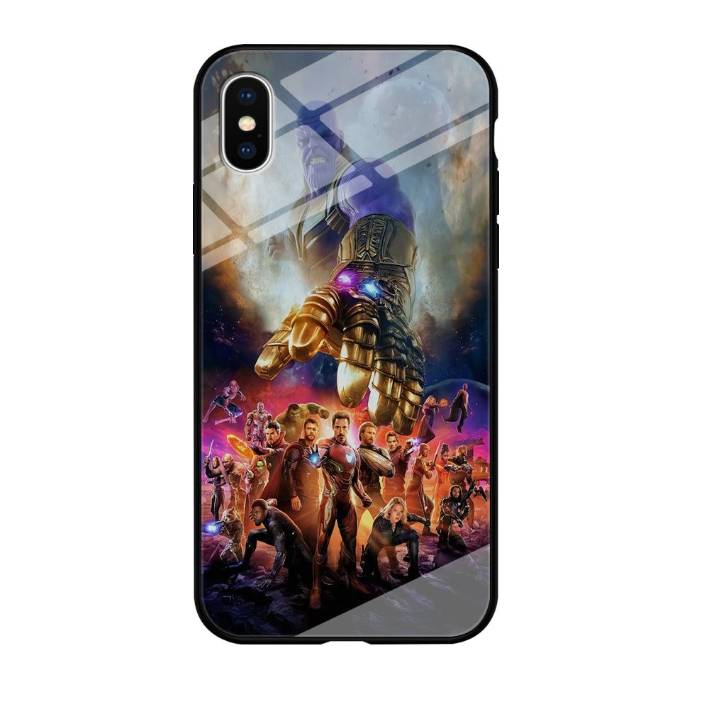 Avengers End Game 002 iPhone X Case-Tempered Glass Case-Xtracase