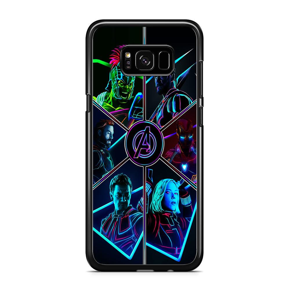 Avengers Team Samsung Galaxy S8 Case-Rubber / Black (2D Case)-Xtracase
