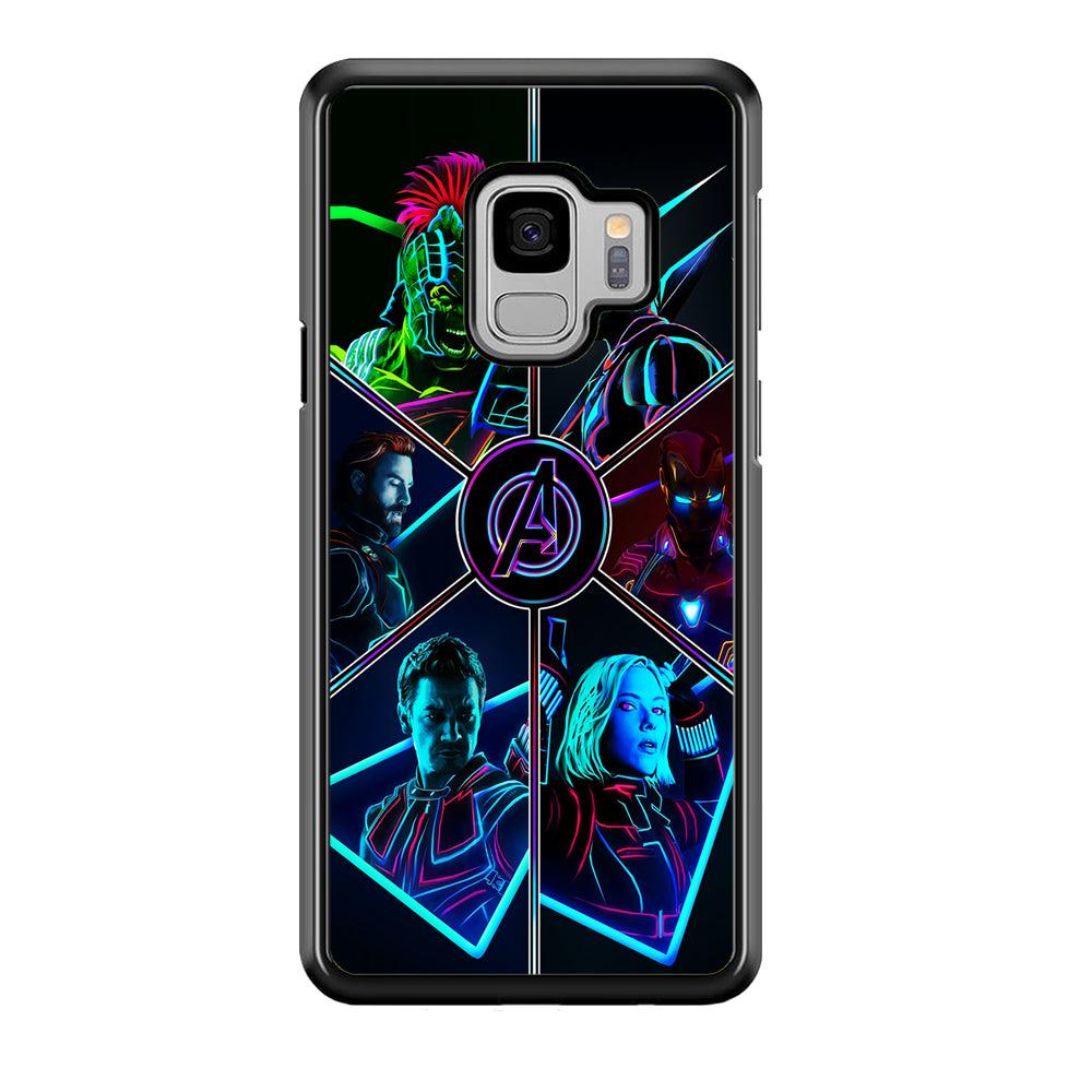 Avengers Team Samsung Galaxy S9 Case-Rubber / Black (2D Case)-Xtracase
