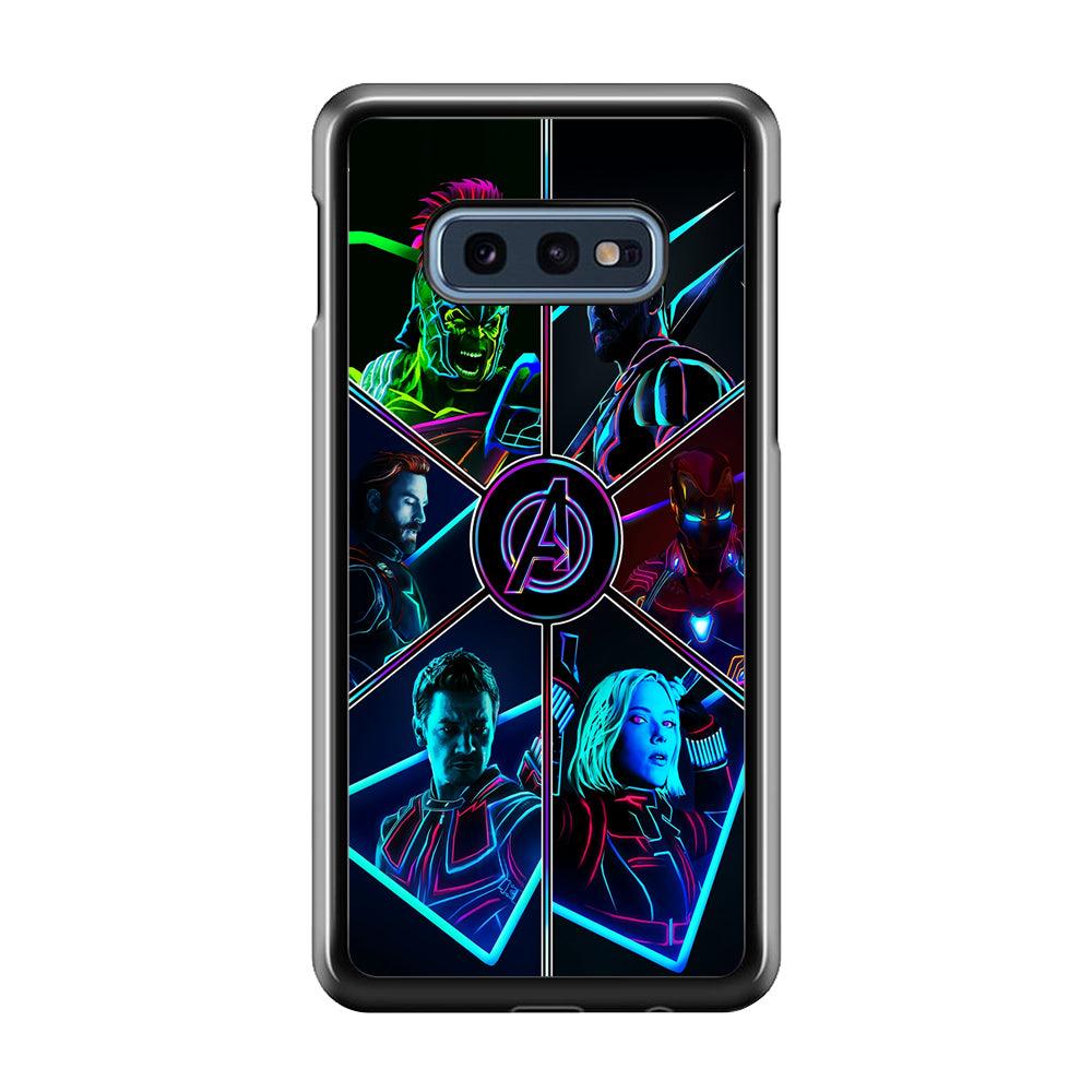 Avengers Team Samsung Galaxy S10E Case-Rubber / Black (2D Case)-Xtracase