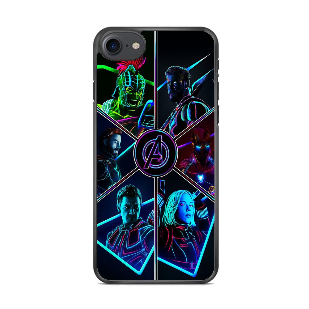 Avengers Team iPhone 7 Case-Rubber / Black (2D Case)-Xtracase