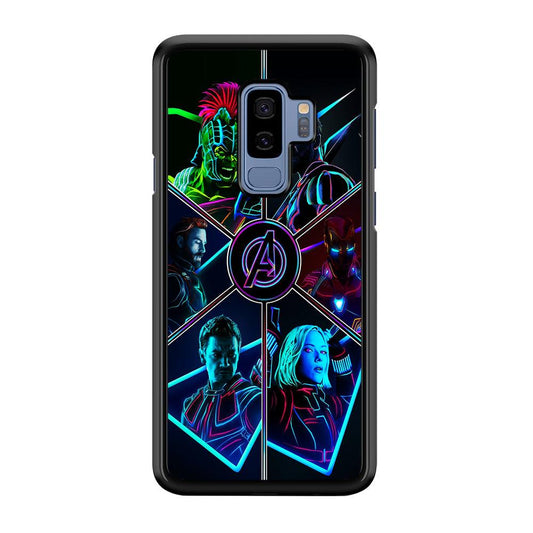 Avengers Team Samsung Galaxy S9 Plus Case-Rubber / Black (2D Case)-Xtracase