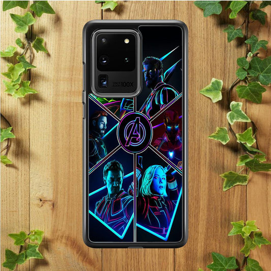 Avengers Team Samsung Galaxy S20 Ultra Case-Plastic / Full Wrap (3D Case)-Xtracase