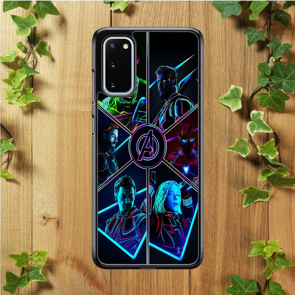 Avengers Team Samsung Galaxy S20 Case-Rubber / Black (2D Case)-Xtracase