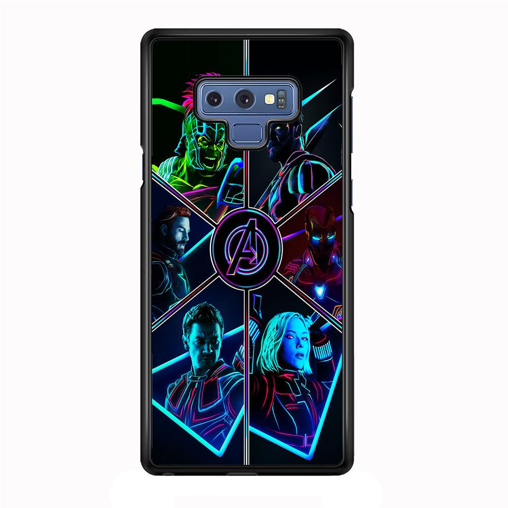 Avengers Team Samsung Galaxy Note 9 Case-Rubber / Black (2D Case)-Xtracase