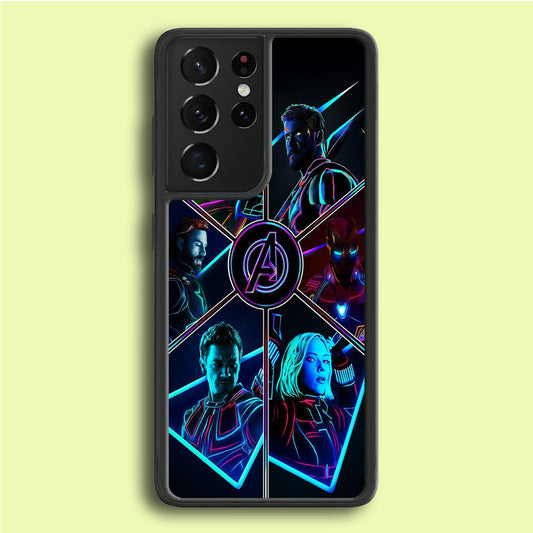 Avengers Team Samsung Galaxy S21 Ultra Case-Plastic / Full Wrap (3D Case)-Xtracase
