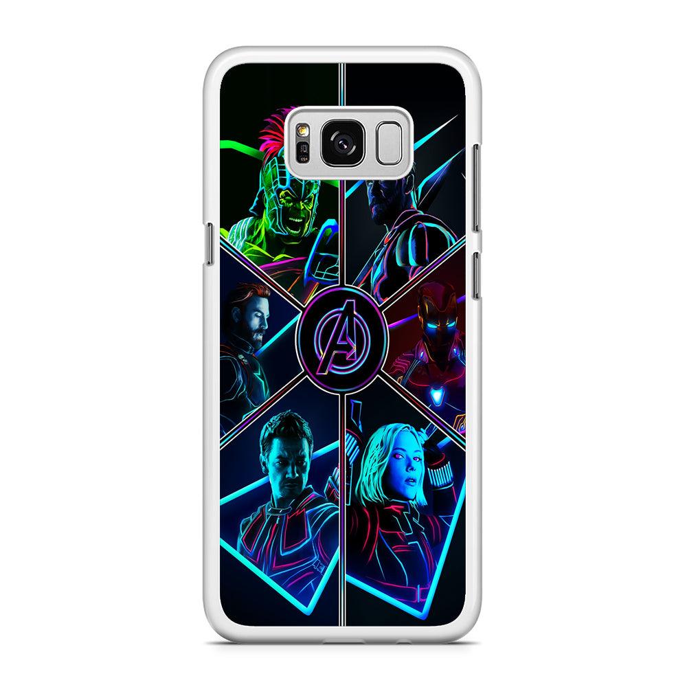 Avengers Team Samsung Galaxy S8 Case-Rubber / White (2D Case)-Xtracase
