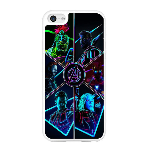 Avengers Team iPhone 6 | 6s Case-Rubber / White (2D Case)-Xtracase