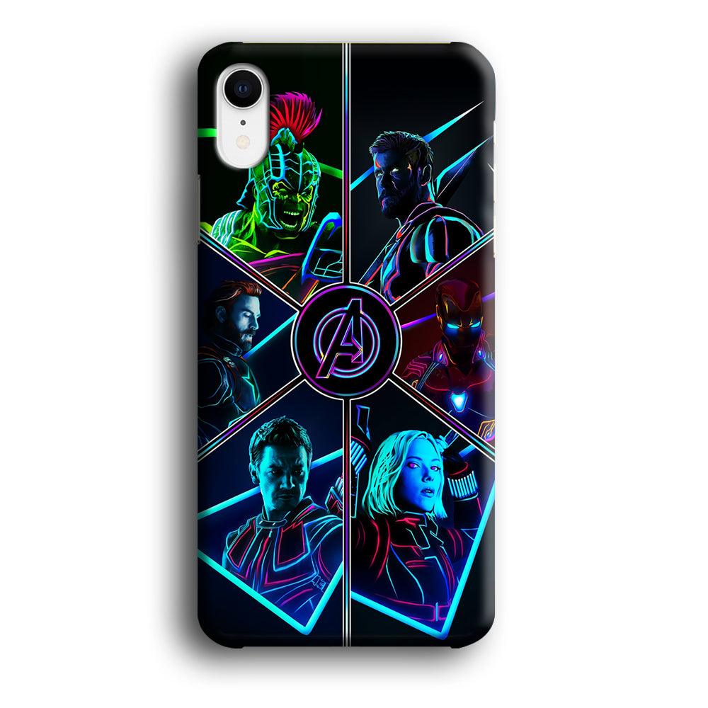 Avengers Team iPhone XR Case-Plastic / Full Wrap (3D Case)-Xtracase