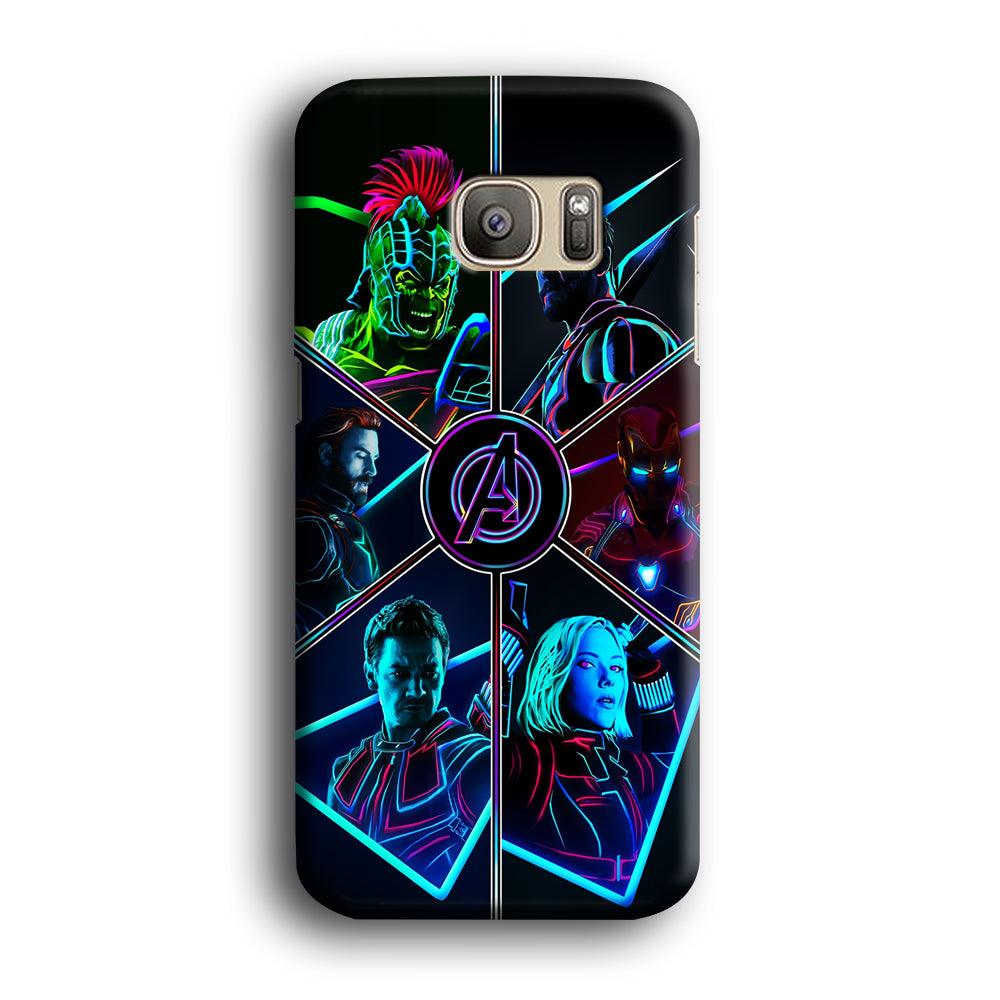 Avengers Team Samsung Galaxy S7 Edge Case-Plastic / Full Wrap (3D Case)-Xtracase