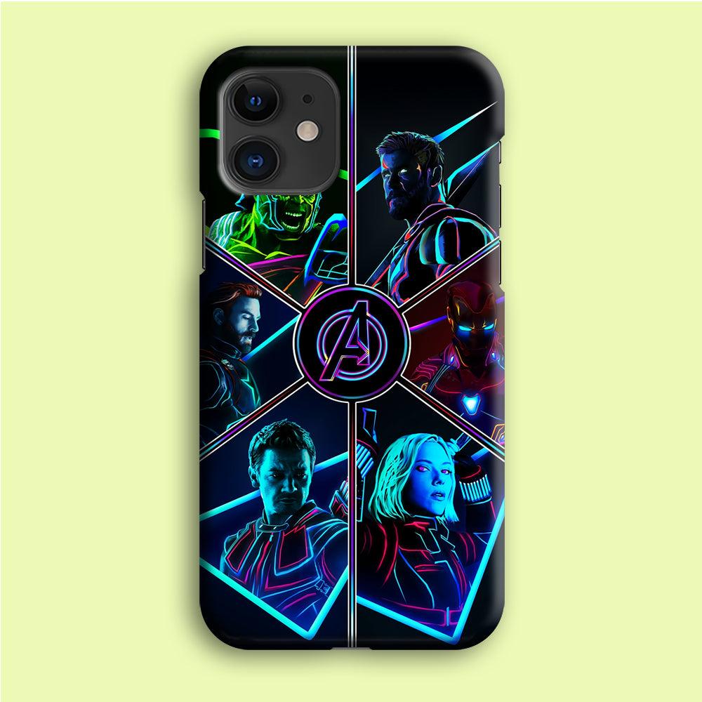Avengers Team iPhone 12 Mini Case-Plastic / Full Wrap (3D Case)-Xtracase